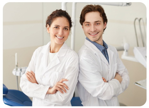 Happy dentists